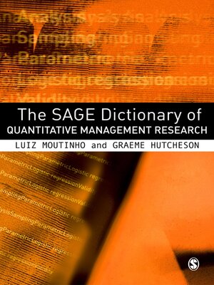 cover image of The SAGE Dictionary of Quantitative Management Research